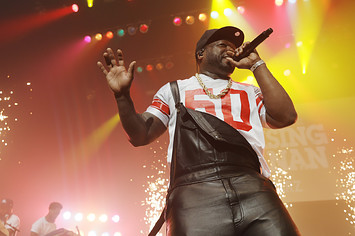 50 Cent performs onstage during Power Book event