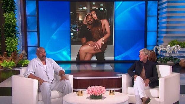 Steve Harvey stopped by 'The Ellen Degeneres Show' on Tuesday and shared his thoughts on his daughter Lori's relationship with Michael B. Jordan.