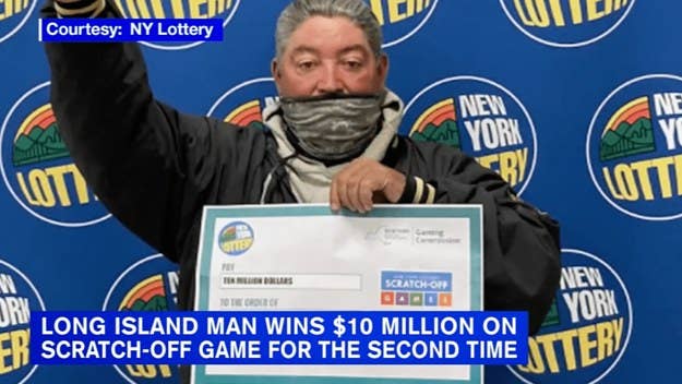 Juan Hernandez earned his big prize after buying a ticket for the New York Lottery’s $10 million deluxe scratch-off game, after a previous 2019 win.