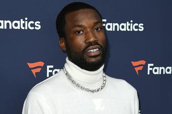 Meek Mill attends the Fanatics Super Bowl Party