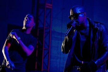 Kid Cudi and Kanye West perform during VEVO Presents: G.O.O.D. Music