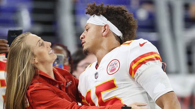 Sources close to Patrick Mahomes are denying rumors that the Kansas City Chiefs quarterback told his brother and fiancée not to attend games next season.