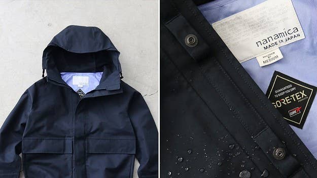 After sharing its SS22 collection last year, Japanese label nanamica has linked up with British lifestyle brand Monocle for a raglan sleeve cruiser jacket. 