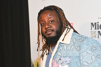 T Pain attends "Untitled Dave Chappelle Documentary" Atlanta screening at State Farm Arena