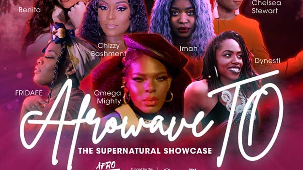 The showcase will feature eight female artists—including Omega Mighty, Chelsea Stewart, and Dynesti—as part of AFROWAVETO's Black History Month programming. 