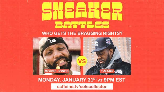 In this episode of Sneaker Battles, Terrel Marcus (aka T-Mark) is facing off against Mouse Jones who has the best sneakers in their respective collections.