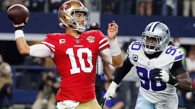 Fans at AT&amp;T Stadium were very obviously miffed after the Dallas Cowboys were upset by the San Francisco 49ers in Sunday's NFC Wild Card Game.