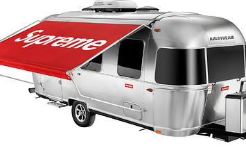 A Supreme Airstream travel trailer is pictured