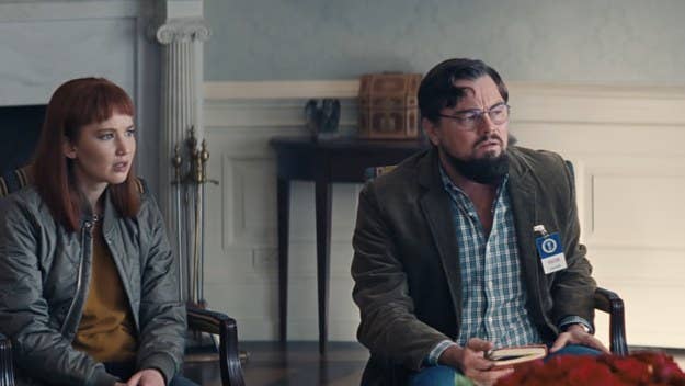 Netflix dropped the new trailer for its comedy 'Don't Look Up,' which stars Leonardo DiCaprio, Jennifer Lawrence, Meryl Streep, Jonah Hill, and more.