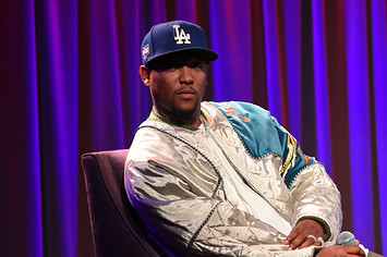 Hit-Boy speaks at The GRAMMY Museum on October 19, 2021 in Los Angeles, California.