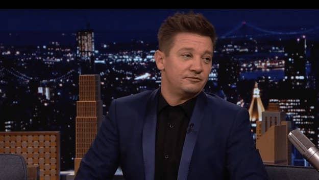 In a sit-down on the 'Tonight Show Starring Jimmy Fallon,' Jeremy Renner was asked for more info about that 'Black Widow’ post-credits scene cliffhanger.