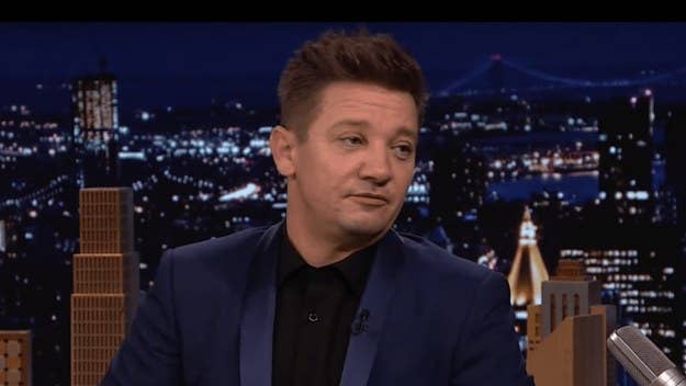 In a sit-down on the 'Tonight Show Starring Jimmy Fallon,' Jeremy Renner was asked for more info about that 'Black Widow’ post-credits scene cliffhanger.