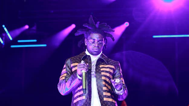 Kodak wasn't able to appear in person for the donations mini-tour due to rehab, his attorney explained, adding that the artist "sends all his well wishes."