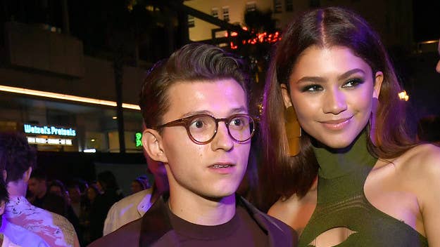 Tom Holland called Zendaya an "incredible person" after she became the youngest winner of the CFDA Fashion Icon Award, which she received in NYC on Wednesday.