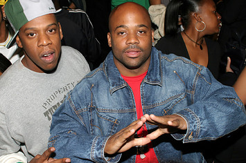 Jay Z and Dame Dash pose in 2004 for a pic