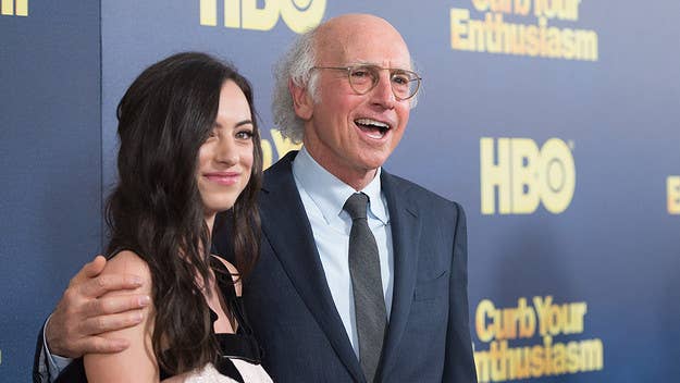 Larry David went viral earlier this month after he was spotted plugging his ears at New York Fashion Week, but his daughter doesn't think the video was funny.