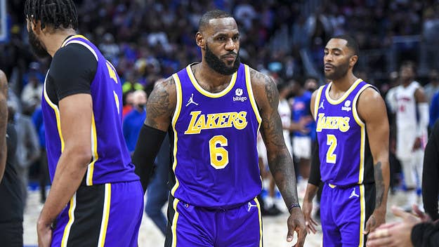 After what we saw from James during the Lakers’ win over the Pistons Sunday, the right thing for the NBA to do is sit him down for one game.