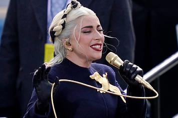 Lady Gaga sings at the 46th presidential inauguration