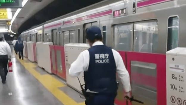 The 24-year-old man in the costume reportedly set fire to the train with a flammable liquid which he set on fire after the stabbings, reportedly injuring 17.