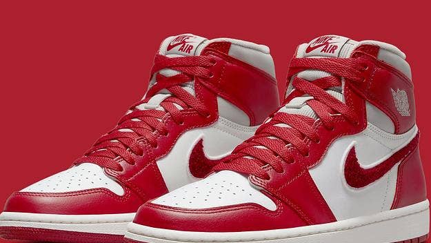 A new white and red Air Jordan 1 High colorway is scheduled to release in February 2022. Click here for a first look and the early release details.