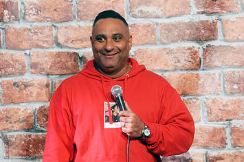 Comedian Russell Peters performs at The Stress Factory Comedy Club on March 25, 2021 in New Brunswick, New Jersey.
