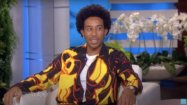 Ludacris explained to Ellen DeGeneres how he almost missed the delivery of his daughter in Atlanta because he was shooting a film in New Mexico.