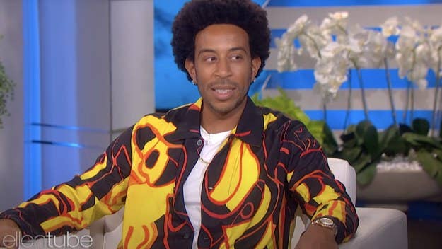 Ludacris explained to Ellen DeGeneres how he almost missed the delivery of his daughter in Atlanta because he was shooting a film in New Mexico.