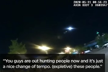 Bodycam footage of Minneapolis officers saying they're "hunting" activists.