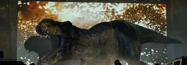 Jurassic World: Dominion': T-Rex Crashes Drive-In Movie in Prologue