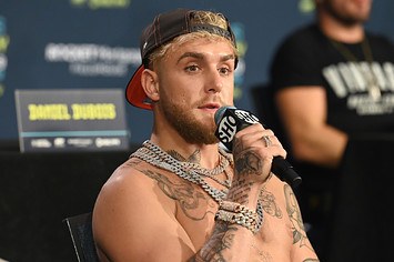 Jake Paul speaking to media before Showtime fight