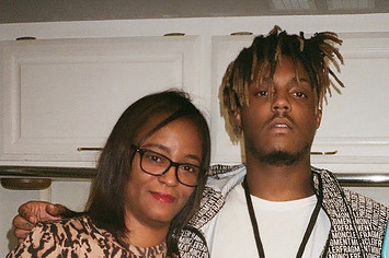 Juice WRLD is pictured with his mother.