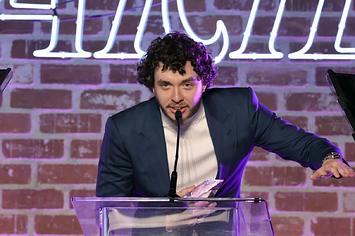 Jack Harlow accepts the Hitmaker of Tomorrow award onstage during Variety's Hitmakers Brunch