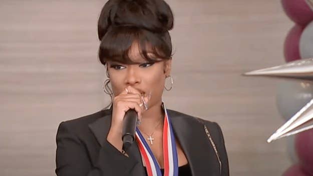 Megan Thee Stallion was honored with the 18th congressional district of Texas hero award, just a day after receiving her Bachelor of Science degree.