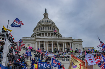 The U.S. Capitol as seen during the January 6, 2020 riots