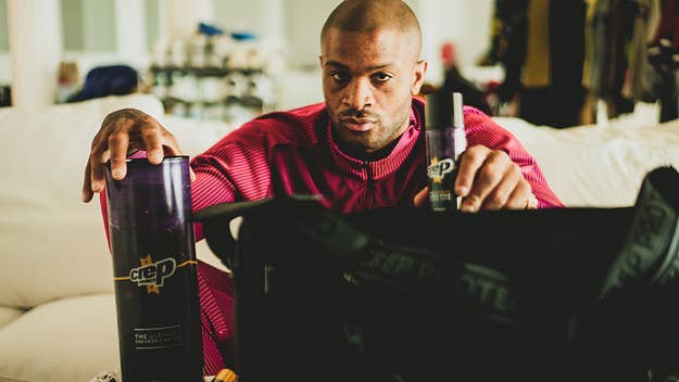 Reigning NBA champion P.J. Tucker elebrated his recent move to the Miami Heat with his very own exhibit at the world-famous Art Basel with Crep Protect.