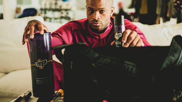 Reigning NBA champion P.J. Tucker elebrated his recent move to the Miami Heat with his very own exhibit at the world-famous Art Basel with Crep Protect.