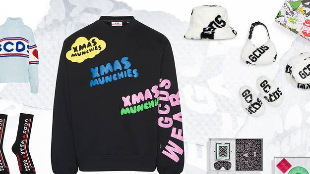 Shop this list of top, practical holiday gifts from Italian streetwear brand GCDS, including faux fur hats, sweaters, and more. Check out the collection here.