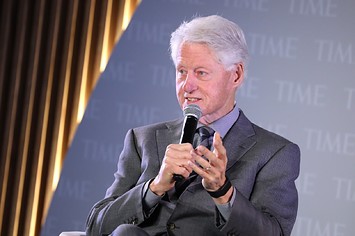 Former U.S. President Bill Clinton speaks onstage during the TIME 100 Health Summit