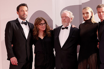 Ridley Scott, Nicole Holofcener, and the cast of 'The Last Duel'