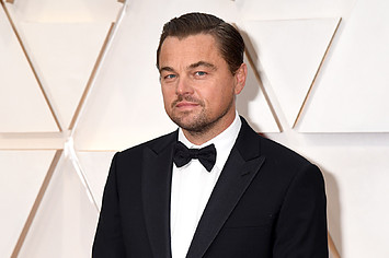 Leonardo DiCaprio photographed during appearance at Academy Awards.