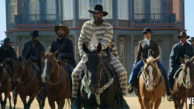 Jonathan Majors, Idris Elba, Zazie Beetz, Regina King, and more star in the upcoming Western from Netflix. The latest glimpse features a Jay and Cudi tease.