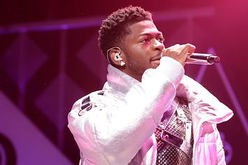 Lil Nas X performing at iHeartRadio show in December