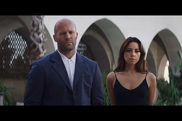 Jason Statham and Aubrey Plaza in the trailer for Guy Ritchie's 'Operation Fortune.'