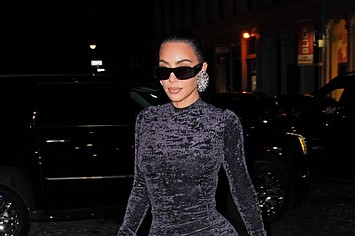 Kim Kardashian arrives at Zero Bond