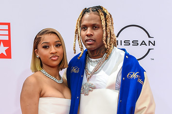 Lil Durk and India Royale on red carpet