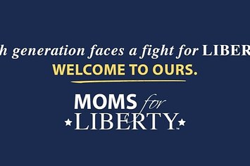 moms for liberty have quite a slogan here