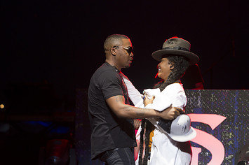 Nas and Erykah Badu in concert in Detroit
