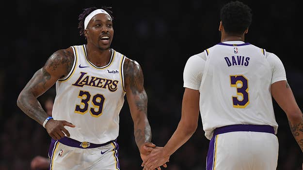 Los Angeles Lakers teammates Anthony Davis and Dwight Howard had to be separated Friday night after the two got into a verbal spat on the sideline.