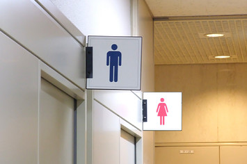 Photo of Men and Womens Bathrooms