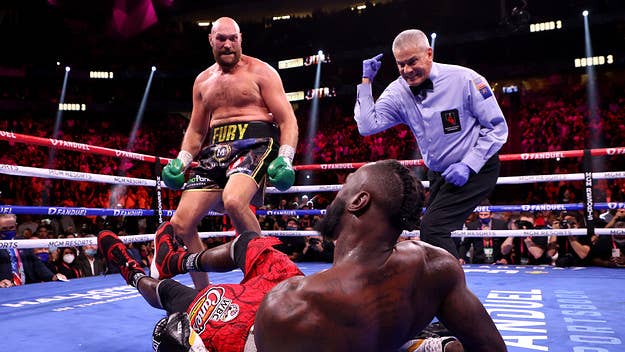 The heavyweight trilogy boxing match between Tyson Fury and Deontay Wilder took place at T-Mobile Arena in Las Vegas a year and a half after their second bout.